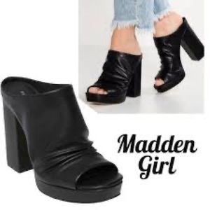 Madden Girl Lambie Faux Leather Slouchy Mules